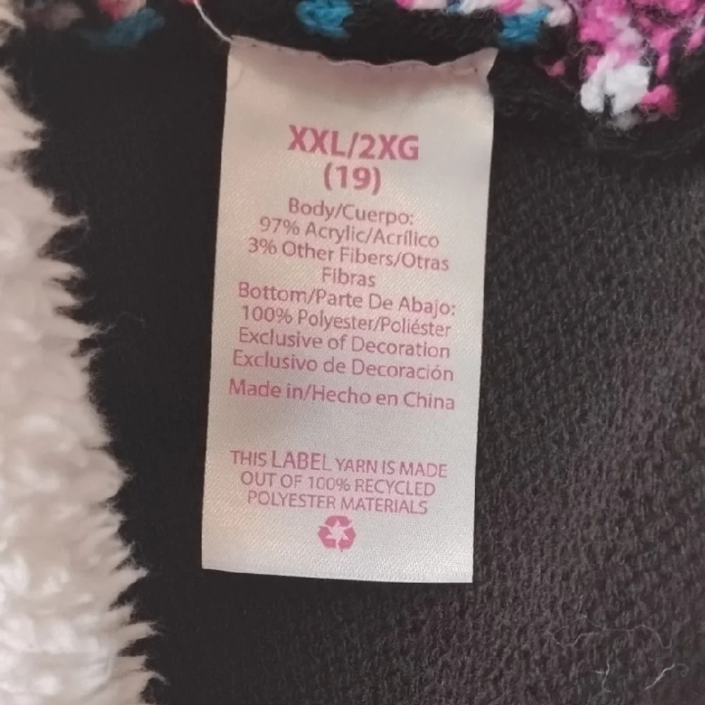 Festive Sweater Ugly Holliday Mini Dress Black Sparkle Sz XXL (19) Soft Stretchy - Picture 9 of 14
